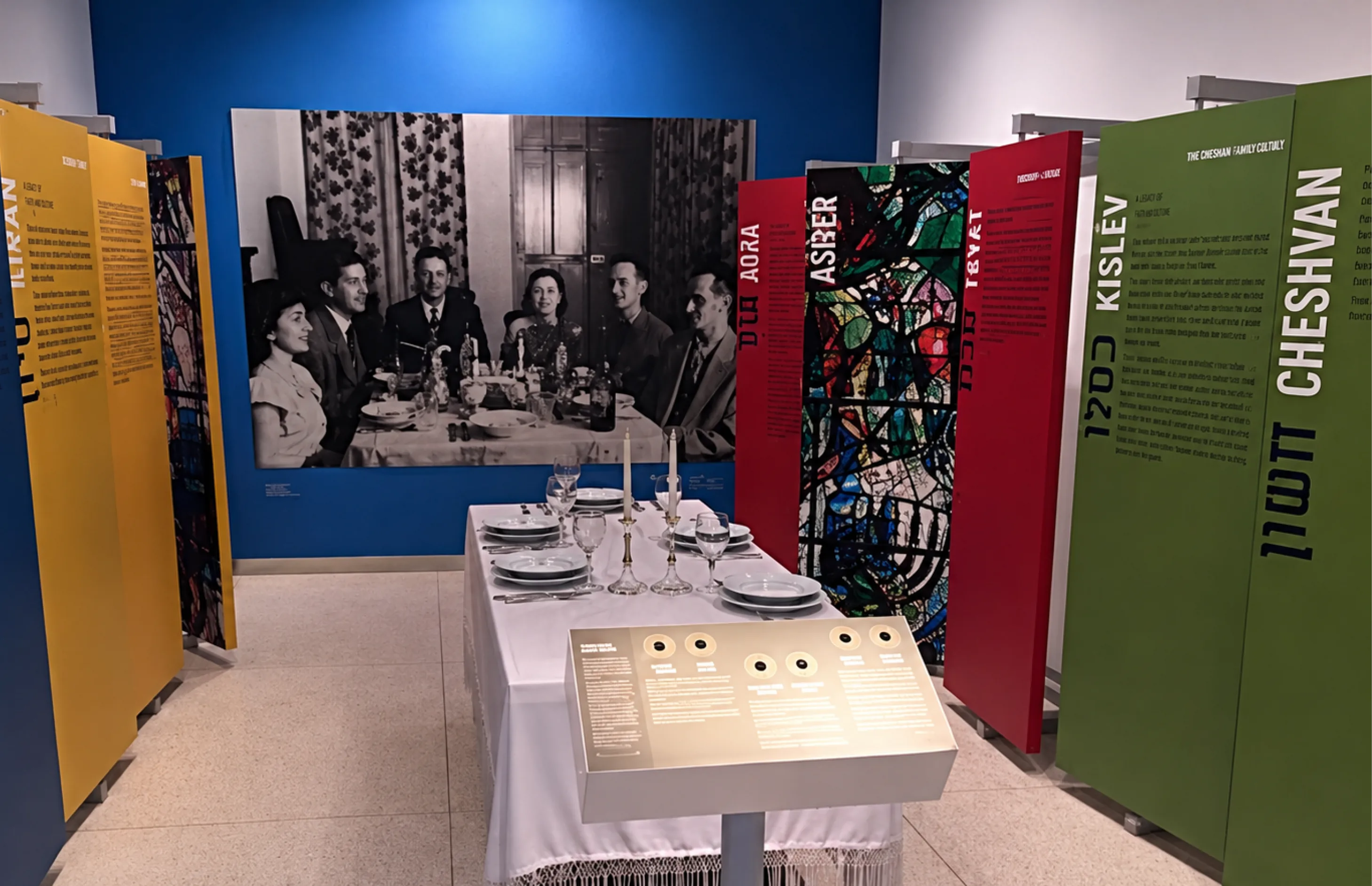 Ambiente do percurso expositivo do Memorial