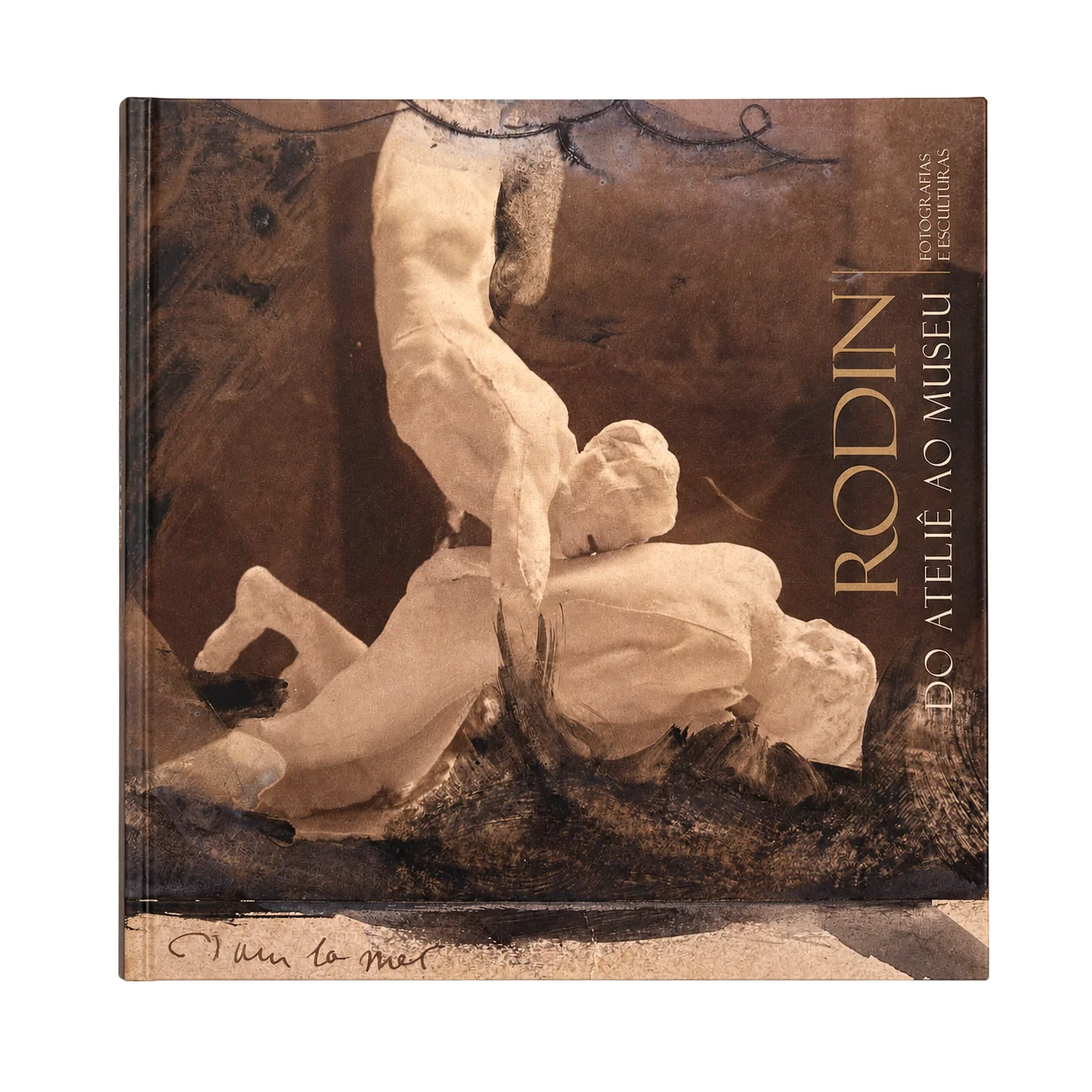 Capa do catálogo Rodin: do ateliê ao museu, projeto editorial da Via Traço